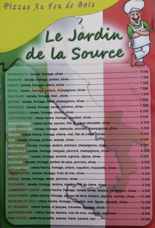 Le jardin de la source — carte page 1