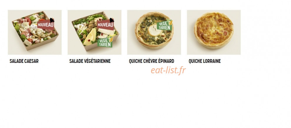 Brioche Dorée — carte page 2