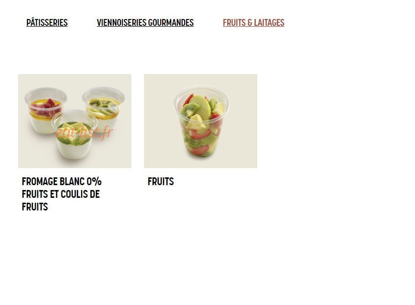 Brioche Dorée — carte page 6