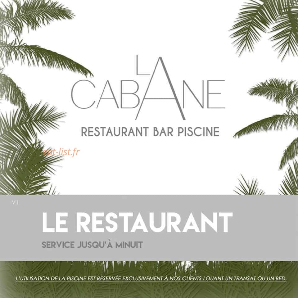 La Cabane — carte page 1
