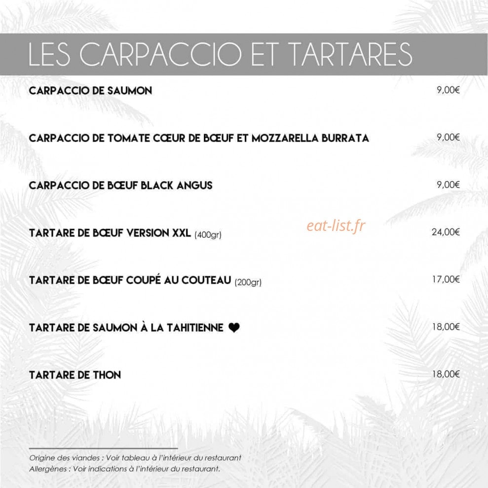 La Cabane — carte page 3