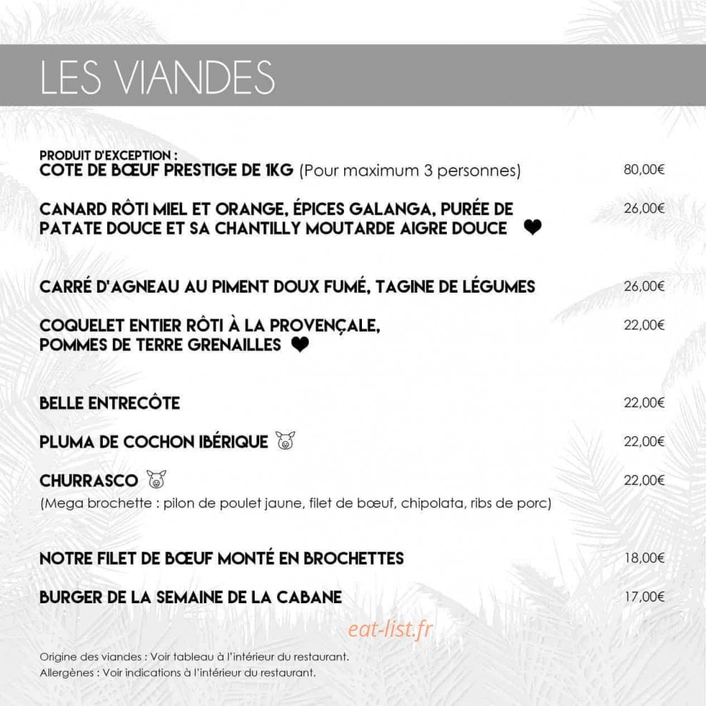 La Cabane — carte page 5
