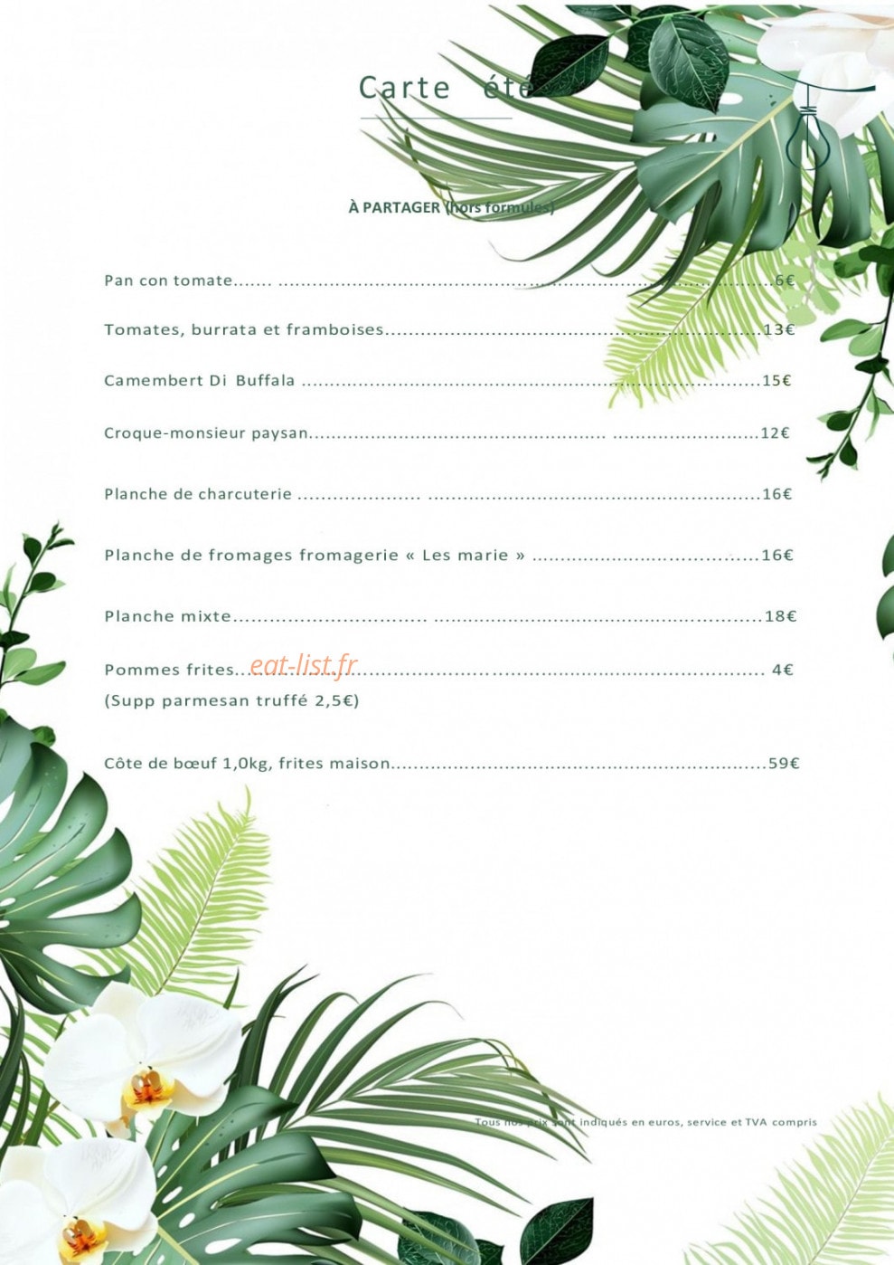 La P'tite Cour — carte page 3