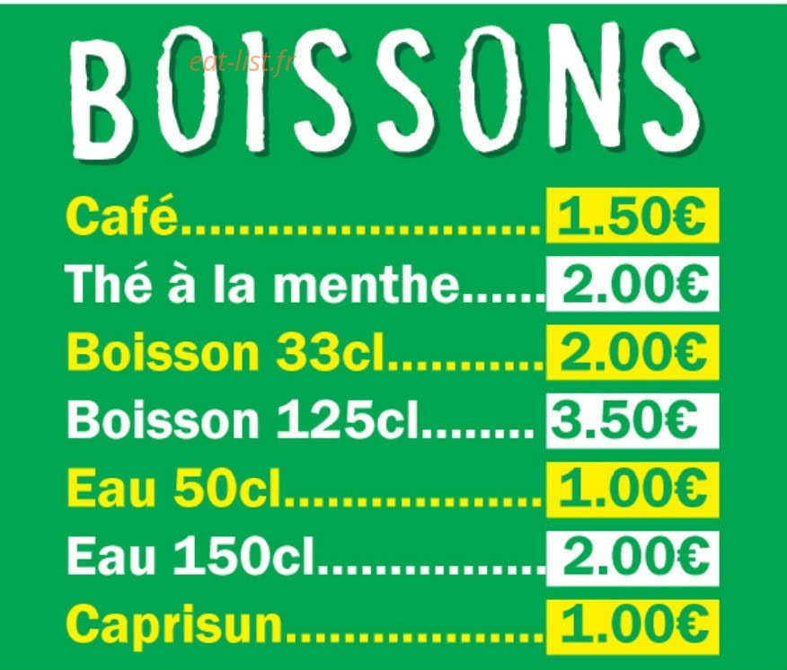 Le Terminus Food — carte page 8