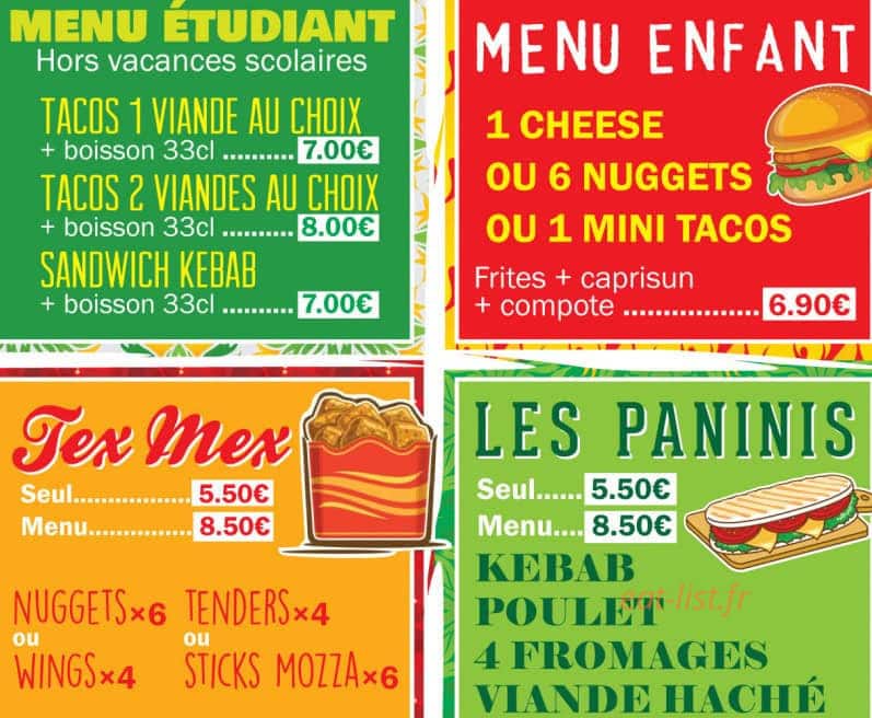 Le Terminus Food — carte page 6