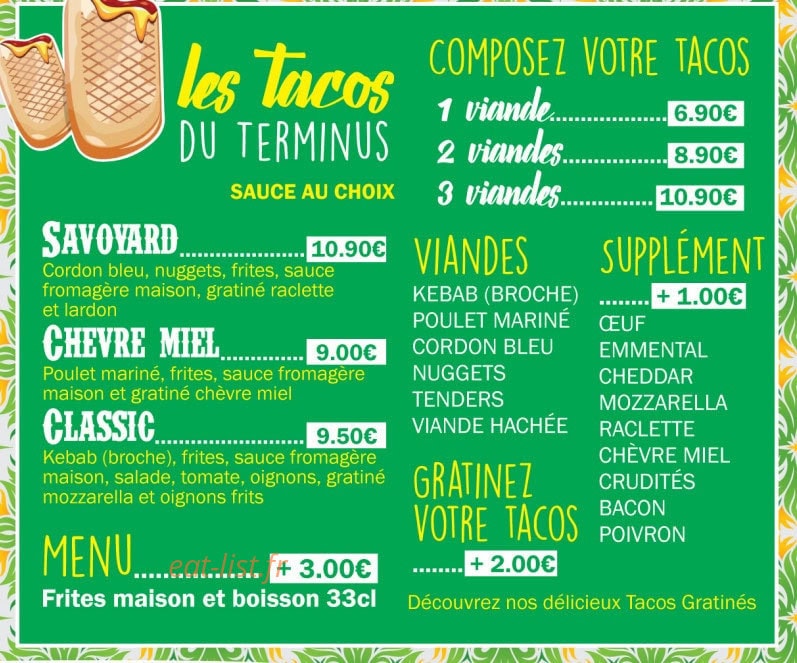 Le Terminus Food — carte page 5