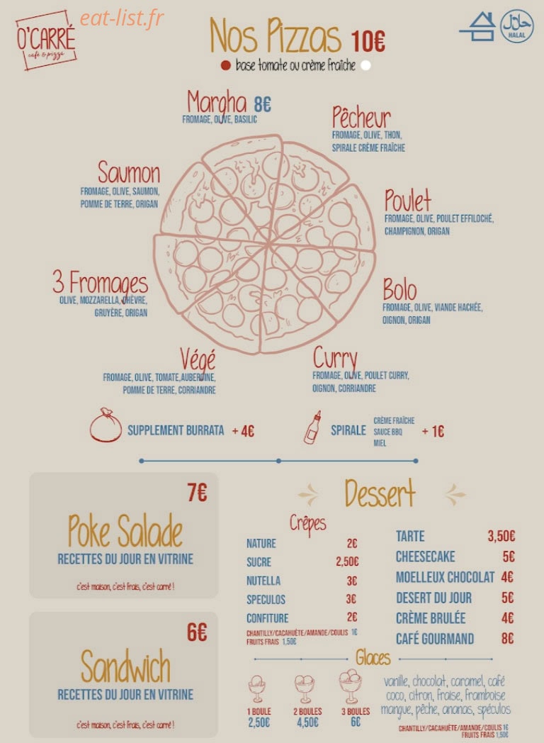 O'Carré — carte page 1