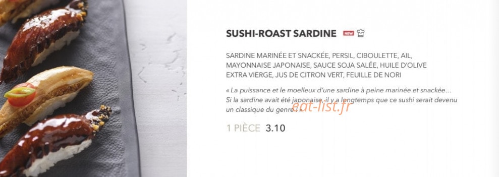 Sushi Shop — carte page 7
