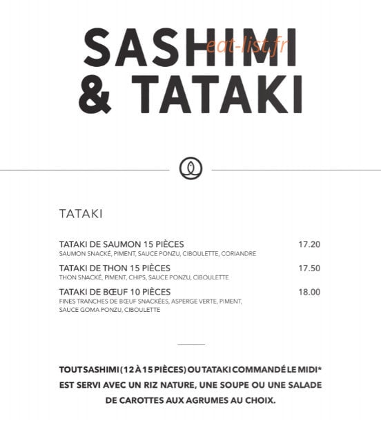 Sushi Shop — carte page 28