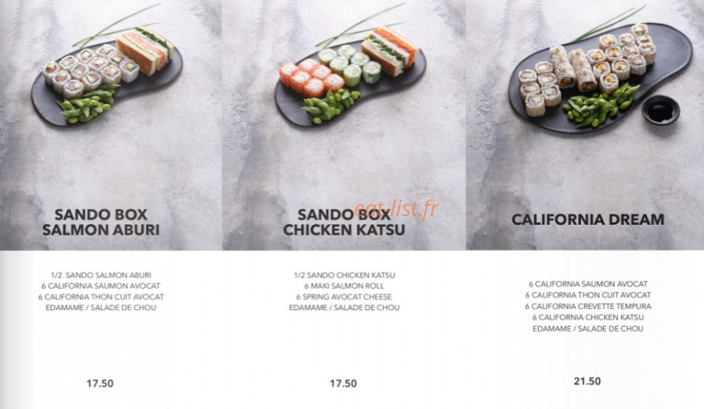 Sushi Shop — carte page 11