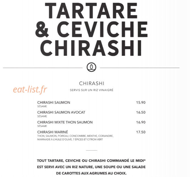 Sushi Shop — carte page 30