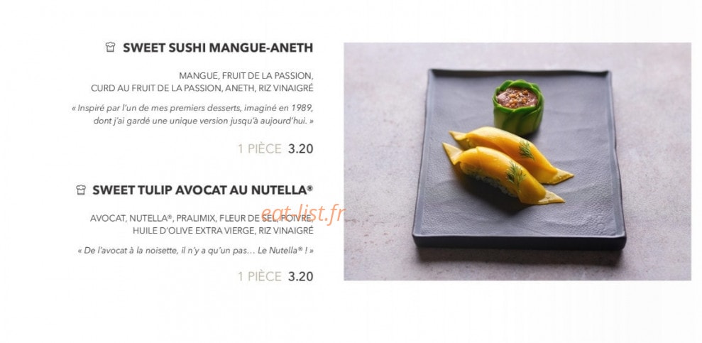 Sushi Shop — carte page 5