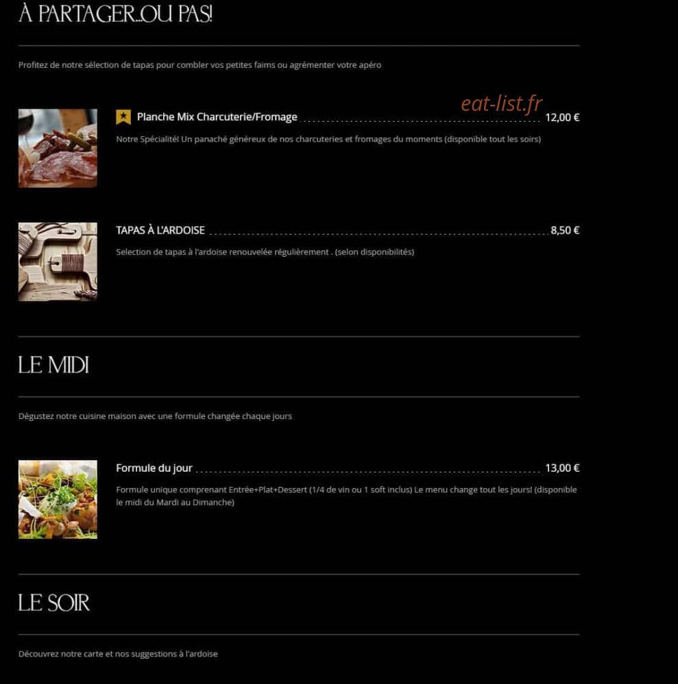 Le Café Co. — carte page 1