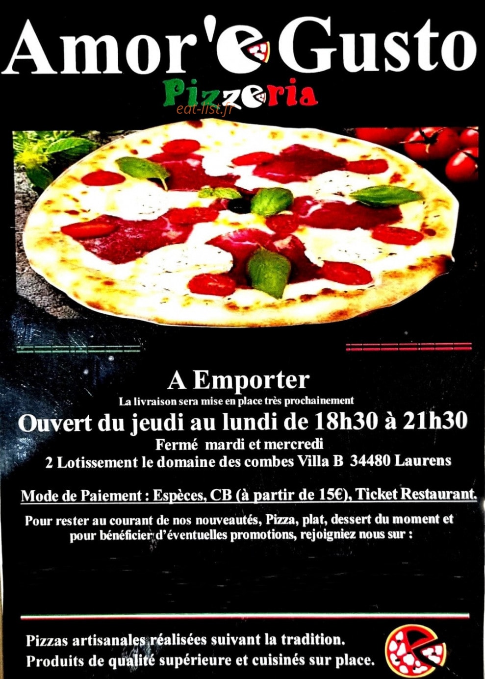 Amor'e Gusto — carte page 1