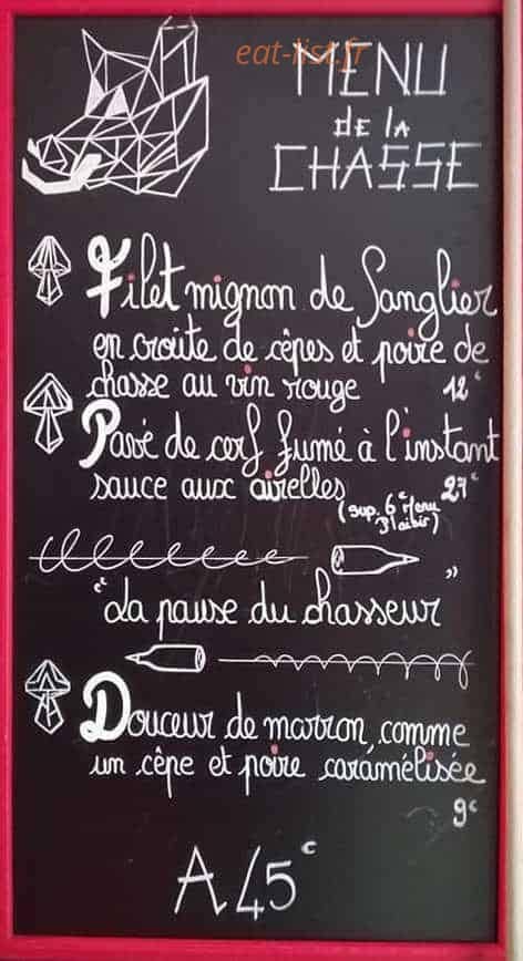 Bistrot Café des Allées — carte page 2