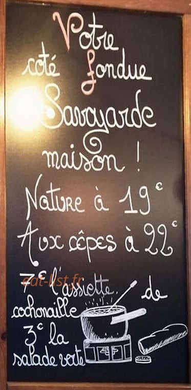 Bistrot Café des Allées — carte page 4