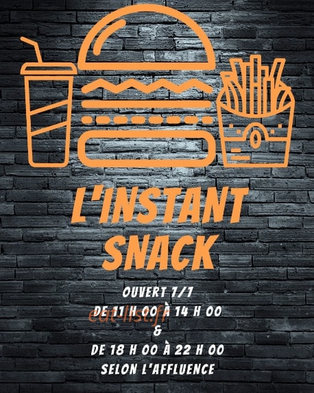 L'instant Snack — carte page 1