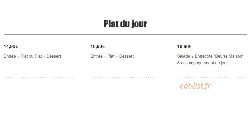 5ème Avenue — carte page 6