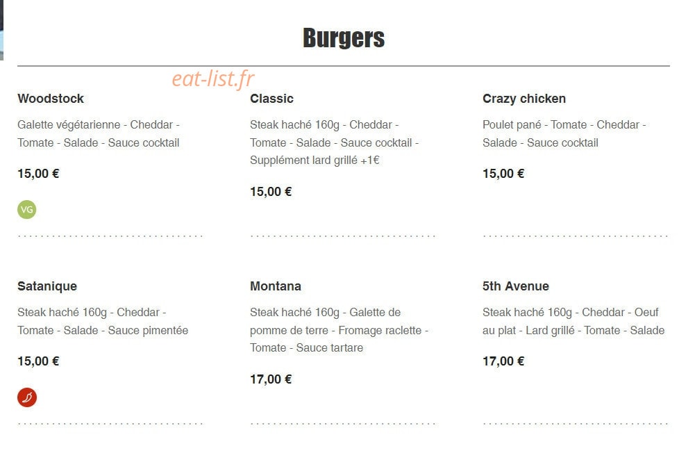 5ème Avenue — carte page 4