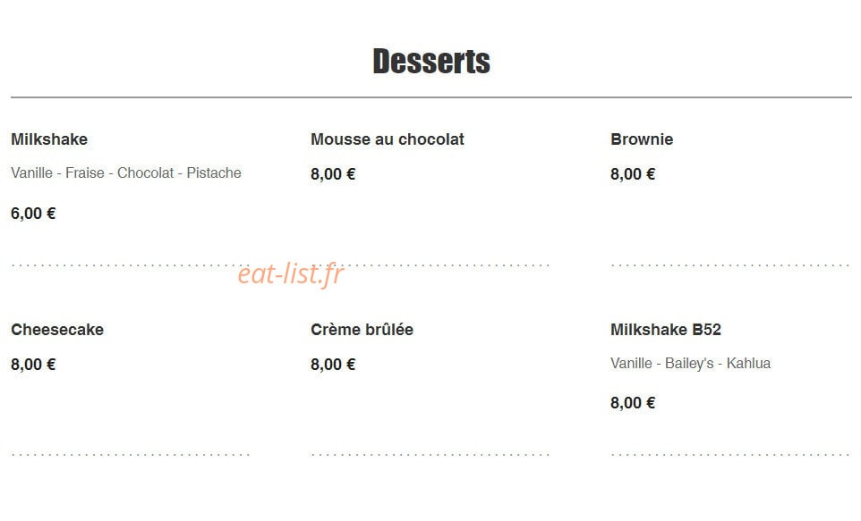 5ème Avenue — carte page 7