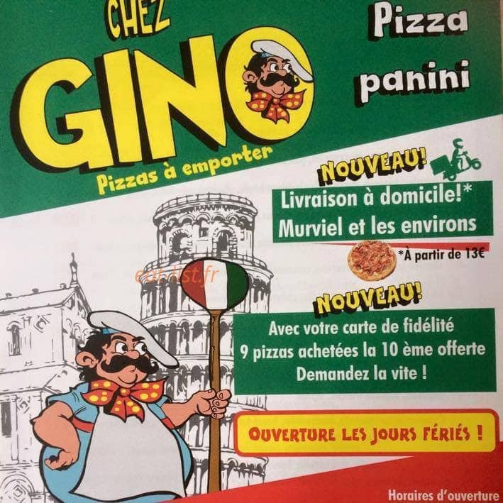 Chez Gino — carte page 1