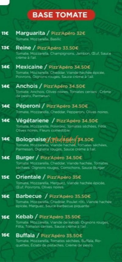 Pizzaloa — carte page 3