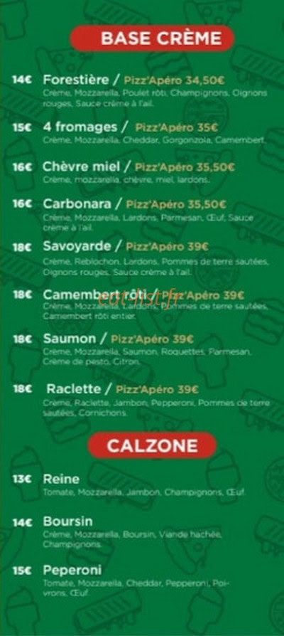 Pizzaloa — carte page 4