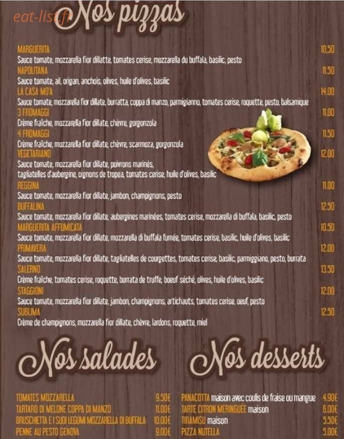 Casa Mo'a — carte page 1