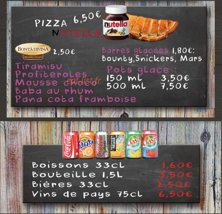 Aroma Pizza — carte page 5