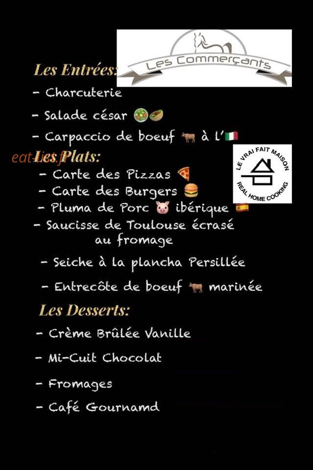 Brasserie Des Commercants — carte page 1