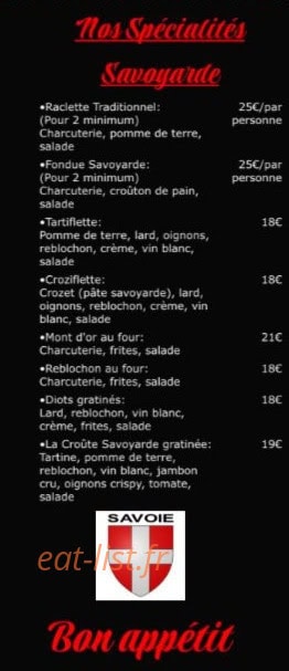 Brasserie le caveau — carte page 3