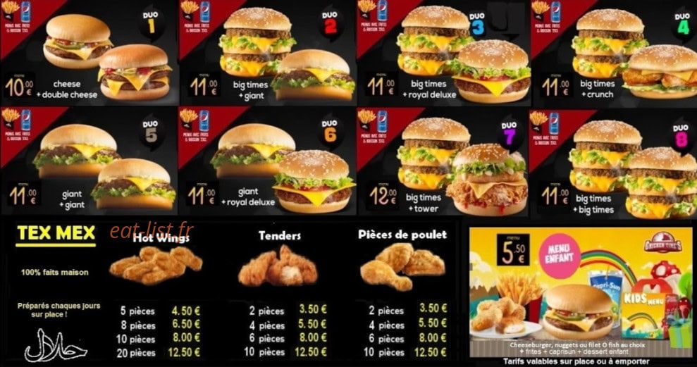 Chicken Time's — carte page 5