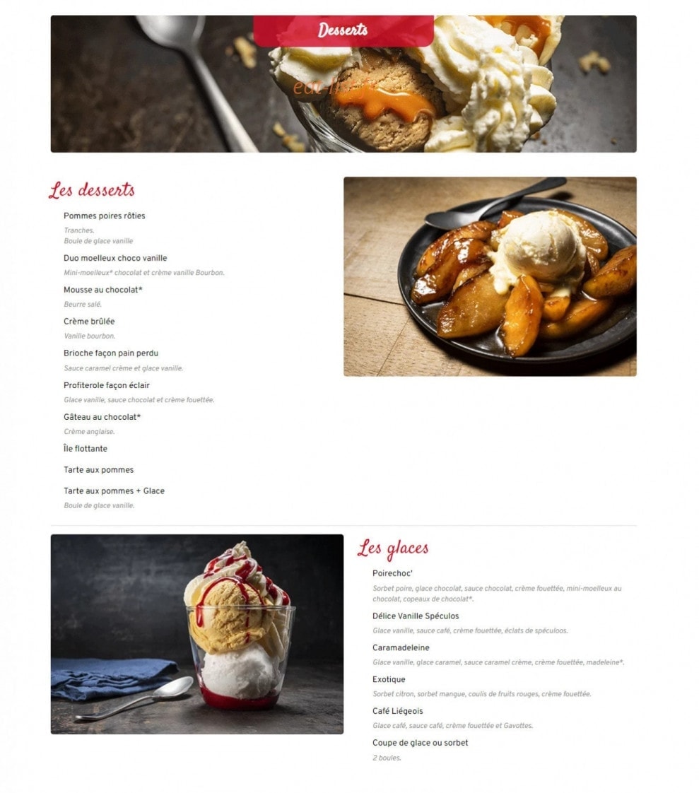 Courtepaille — carte page 3
