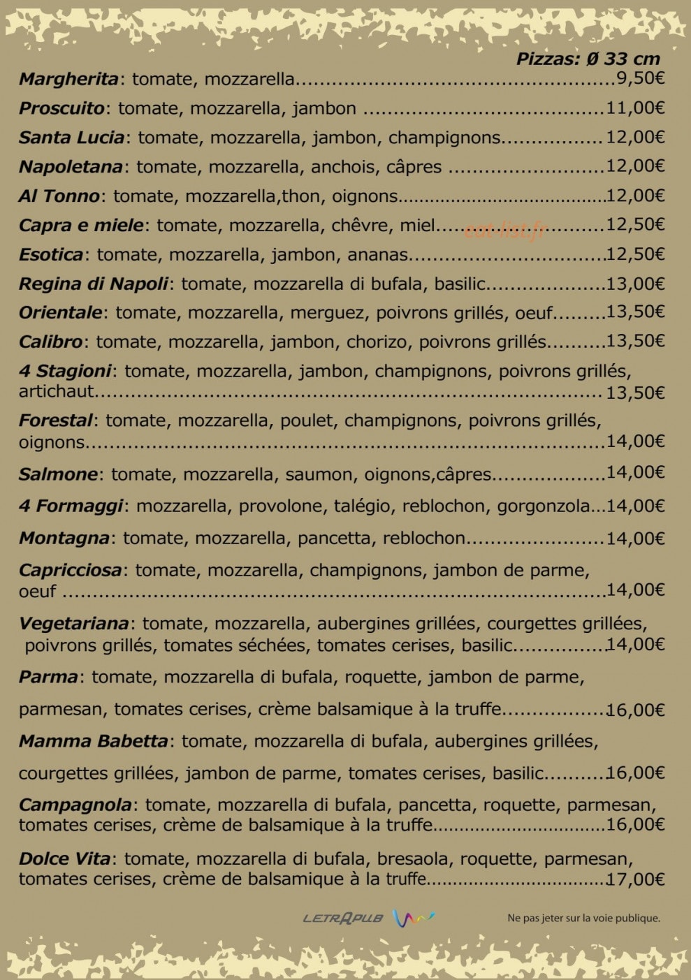 Dolce Vita — carte page 2