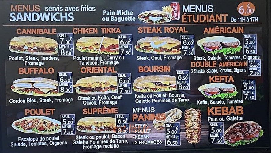 Eat Tacos — carte page 2