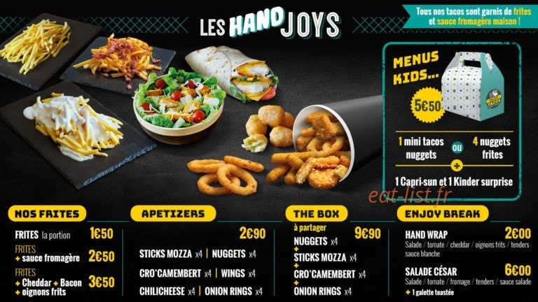 Enjoy tacos — carte page 5