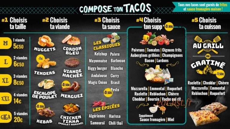 Enjoy tacos — carte page 3