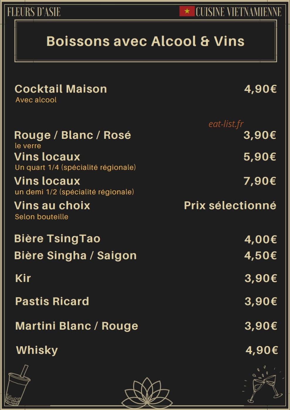 Fleurs D'Asie — carte page 6