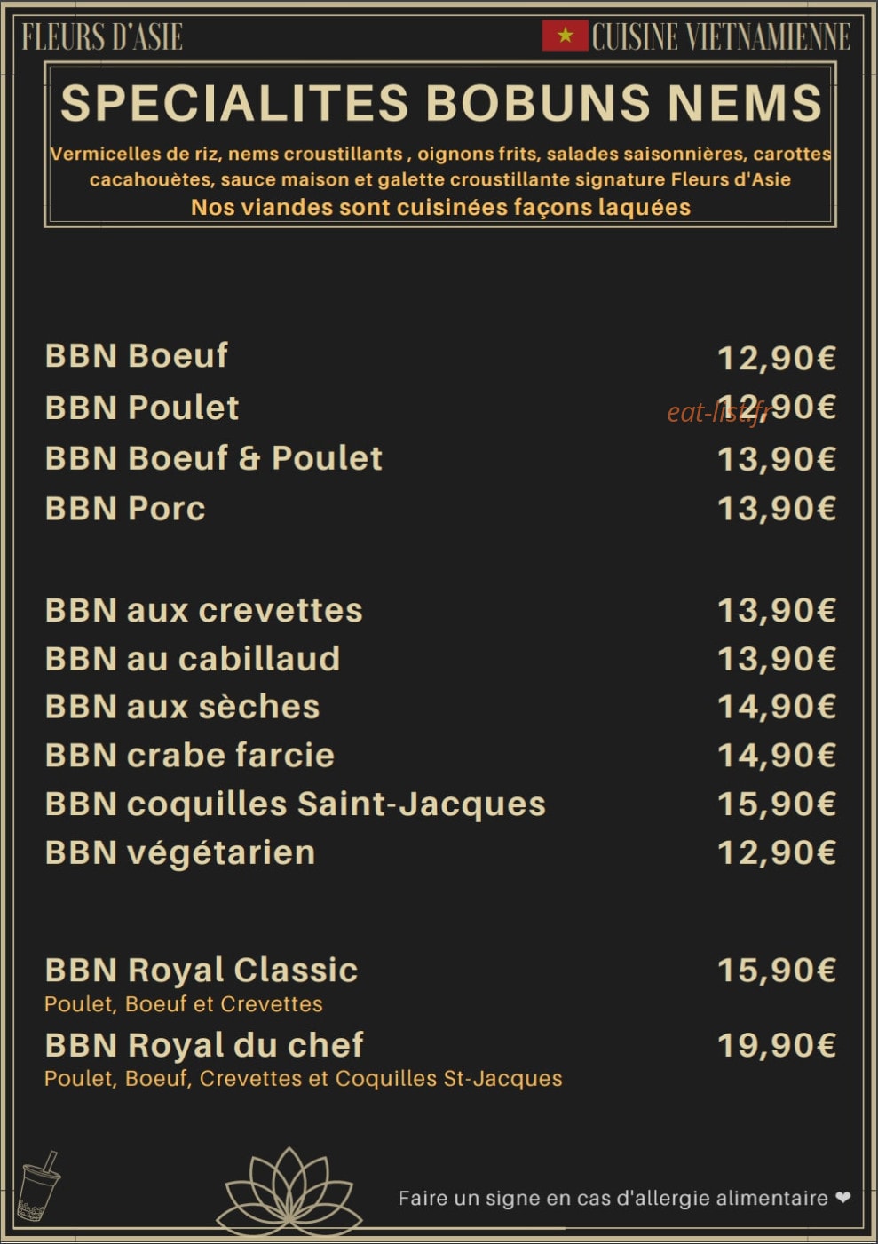 Fleurs D'Asie — carte page 1