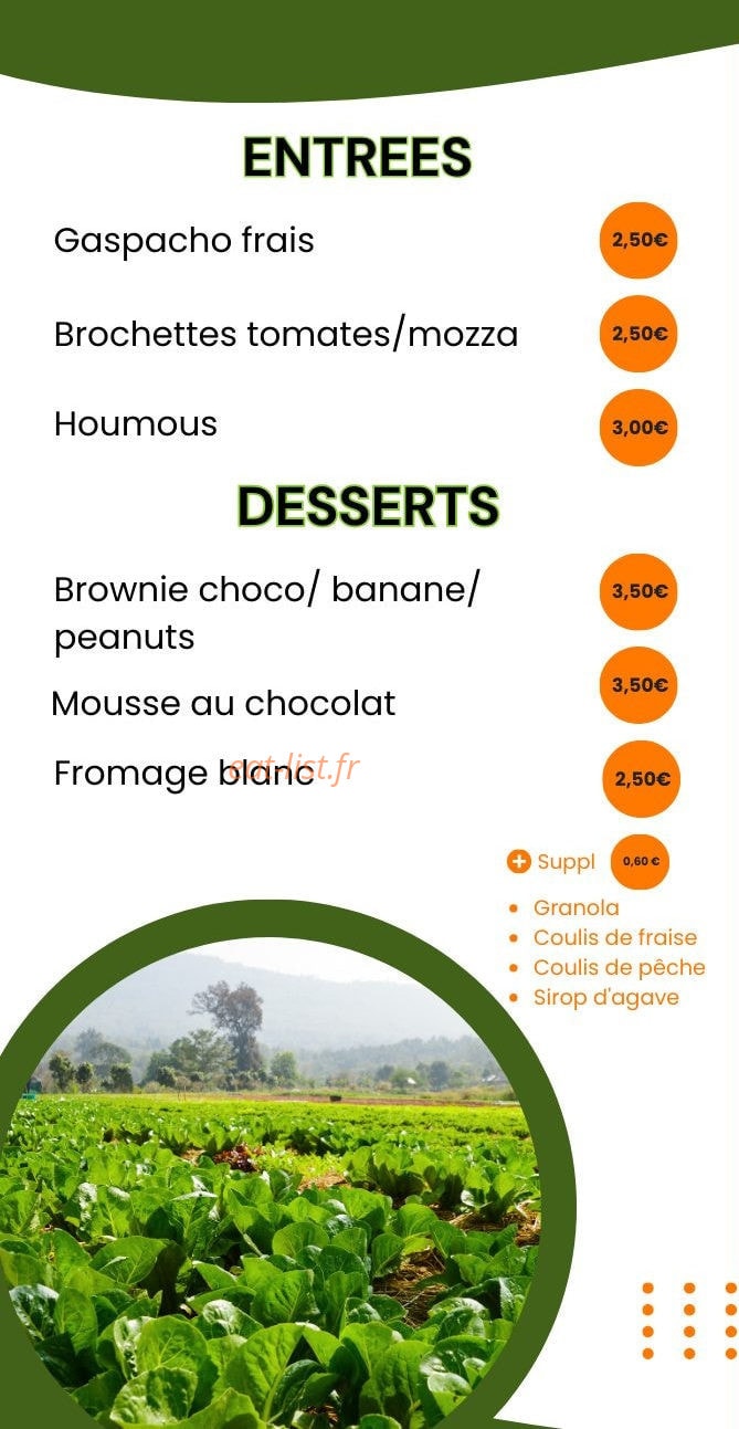 Food Good — carte page 1