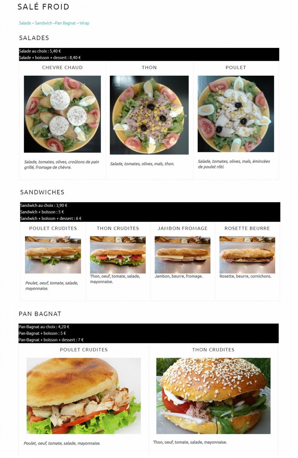 Fournil St Nicolas — carte page 2