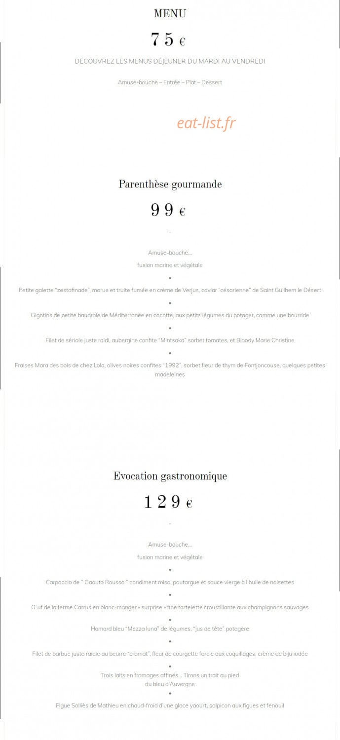 L'Alter Native — carte page 1