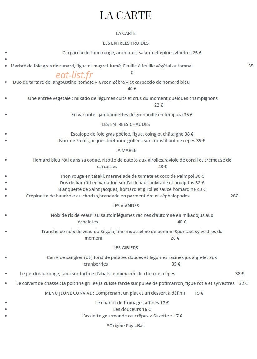 L'Ambassade — carte page 6