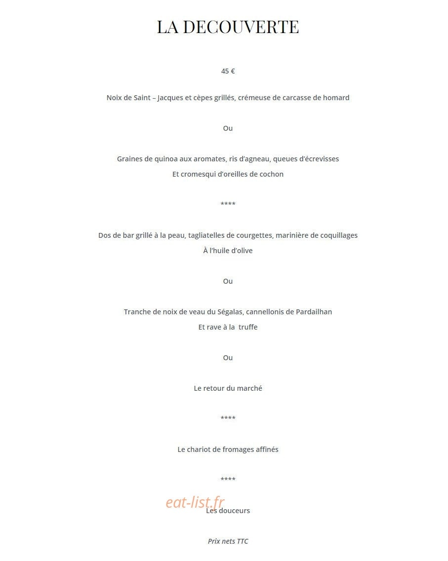 L'Ambassade — carte page 2