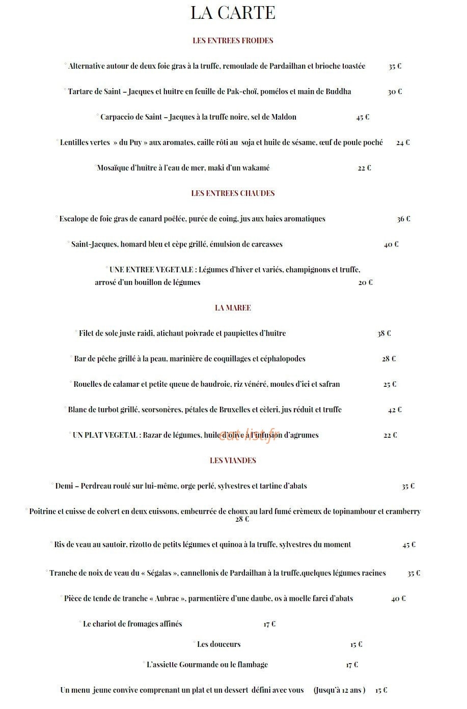 L'Ambassade — carte page 4