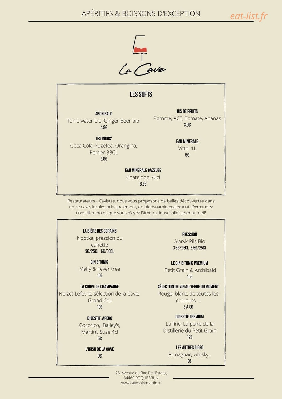 La Cave Chez Max — carte page 4