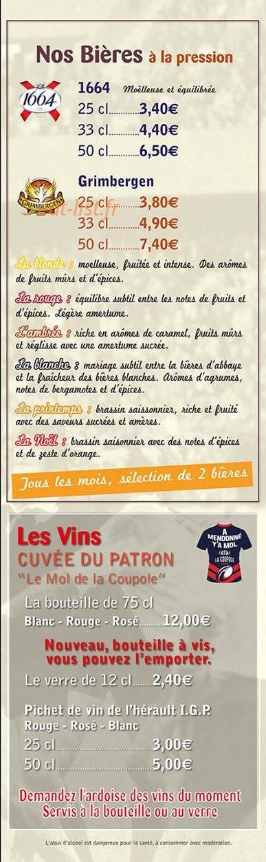 La Coupole — carte page 4