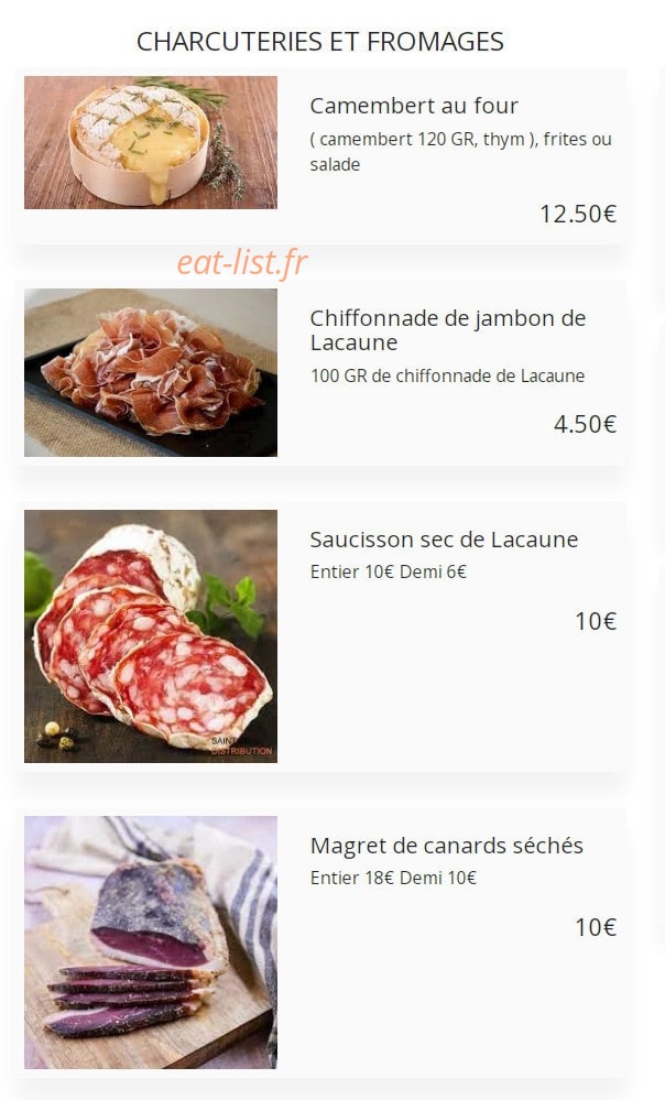 La Crypte — carte page 1