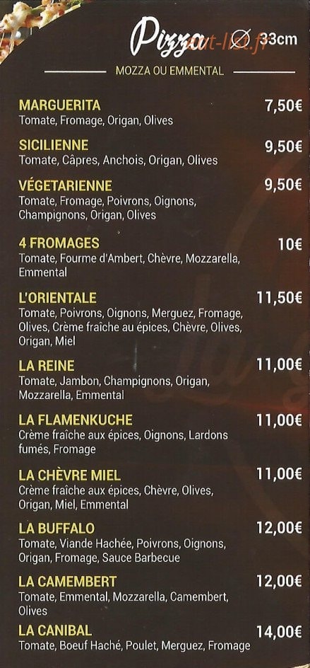 La gourmandise — carte page 2