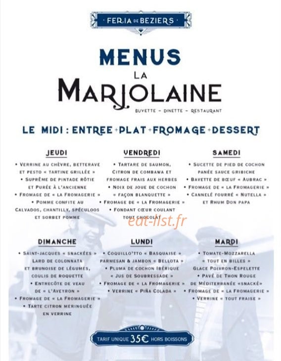 La Marjolaine — carte page 1